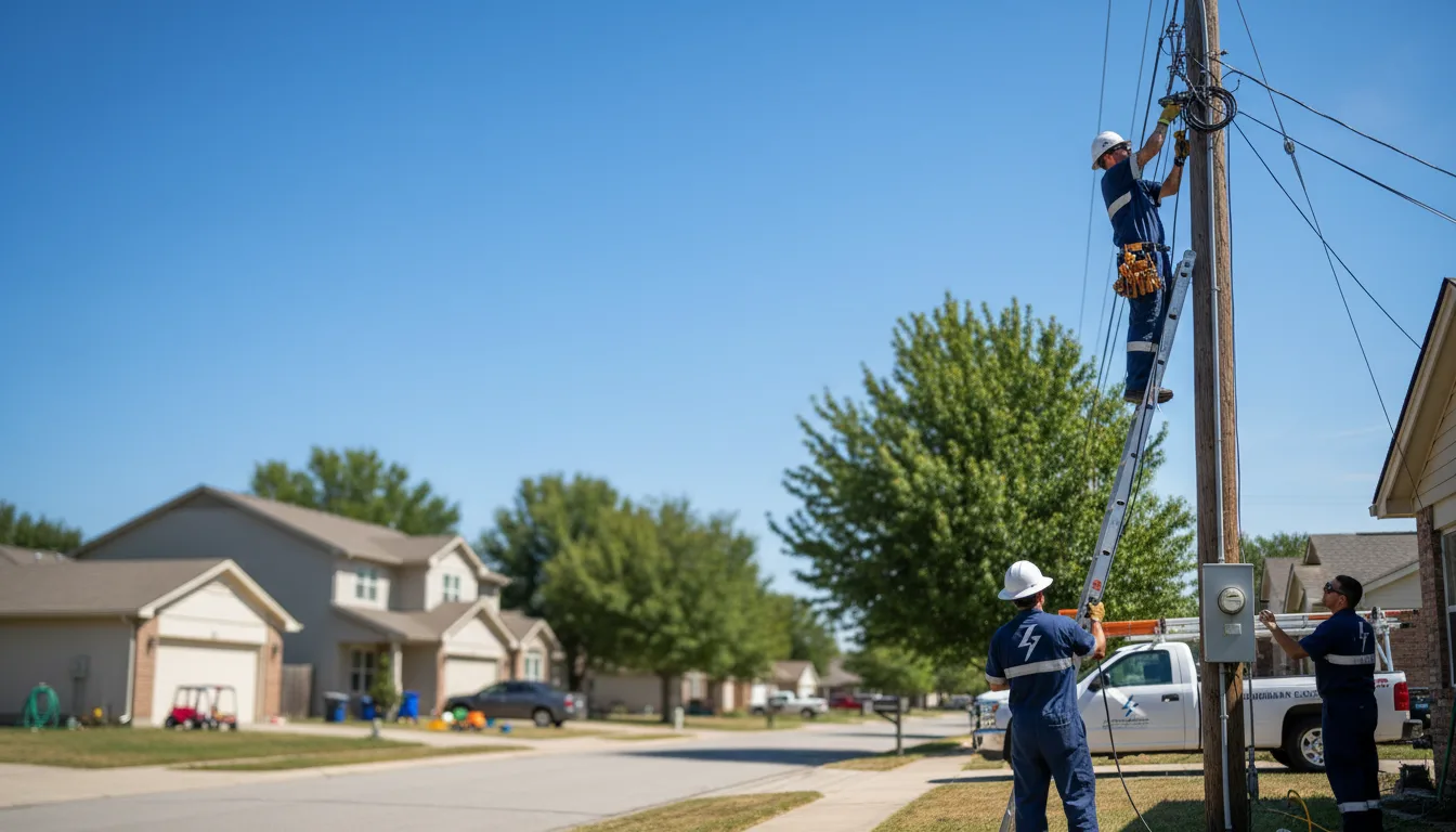 Residential electrician providing installation services in Winlock, WA